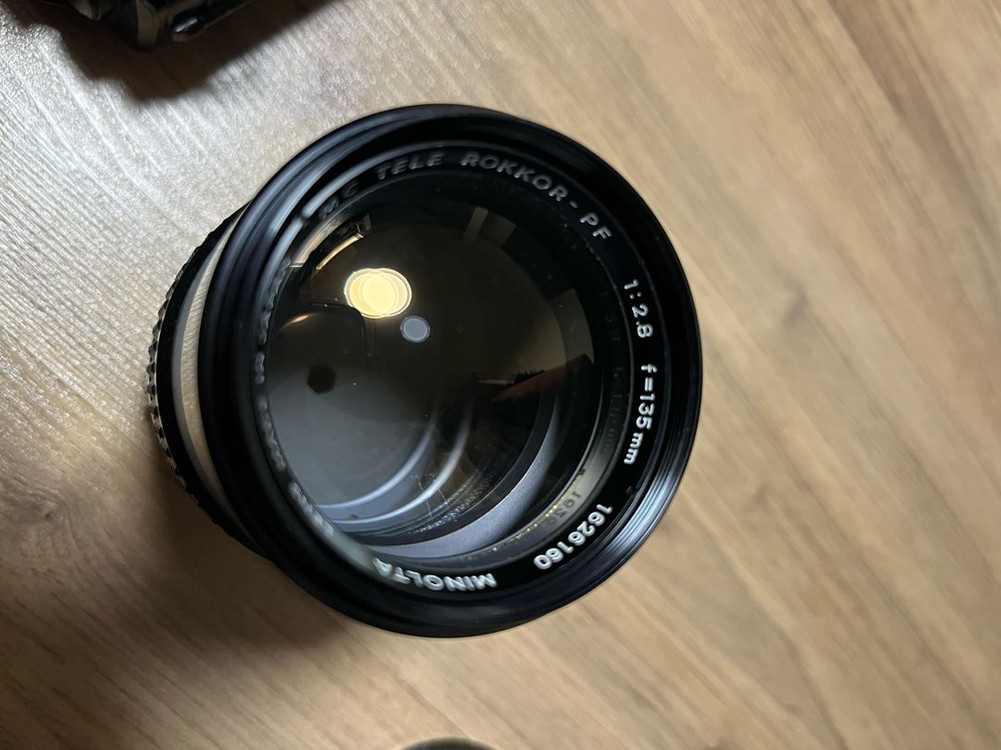 미놀타 X-700 필름카메라 + rokkor 렌즈 2개 세트--6