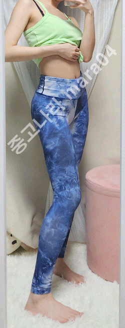 할) 뮬라웨어 레깅스 S/CloudPattern(착샷)--0