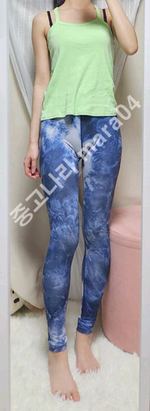 할) 뮬라웨어 레깅스 S/CloudPattern(착샷)--1