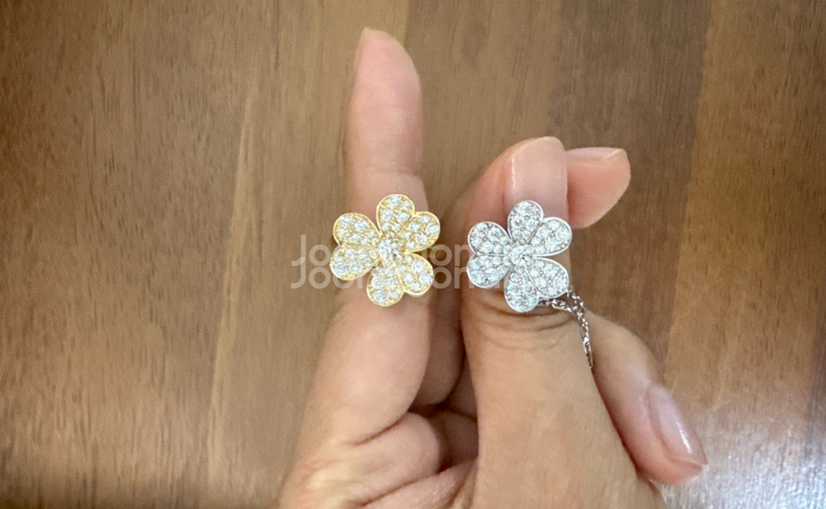 반클리프 프리볼 반지 18k 다이아 47호--1