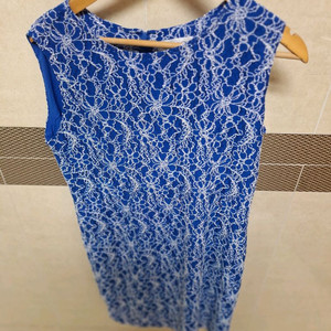# REGANCY 블루 레이스 원피스 99/77사이즈