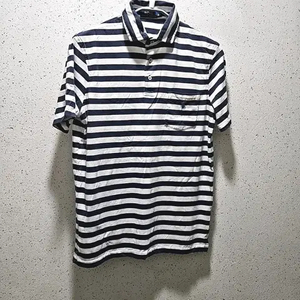 S) 폴로 랄프로렌 스트라이프 네이비 반팔 카라티 pk티