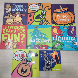 잔토마스(jan thomas) 영어 그림책 원서 하드커버 8권 잠수네