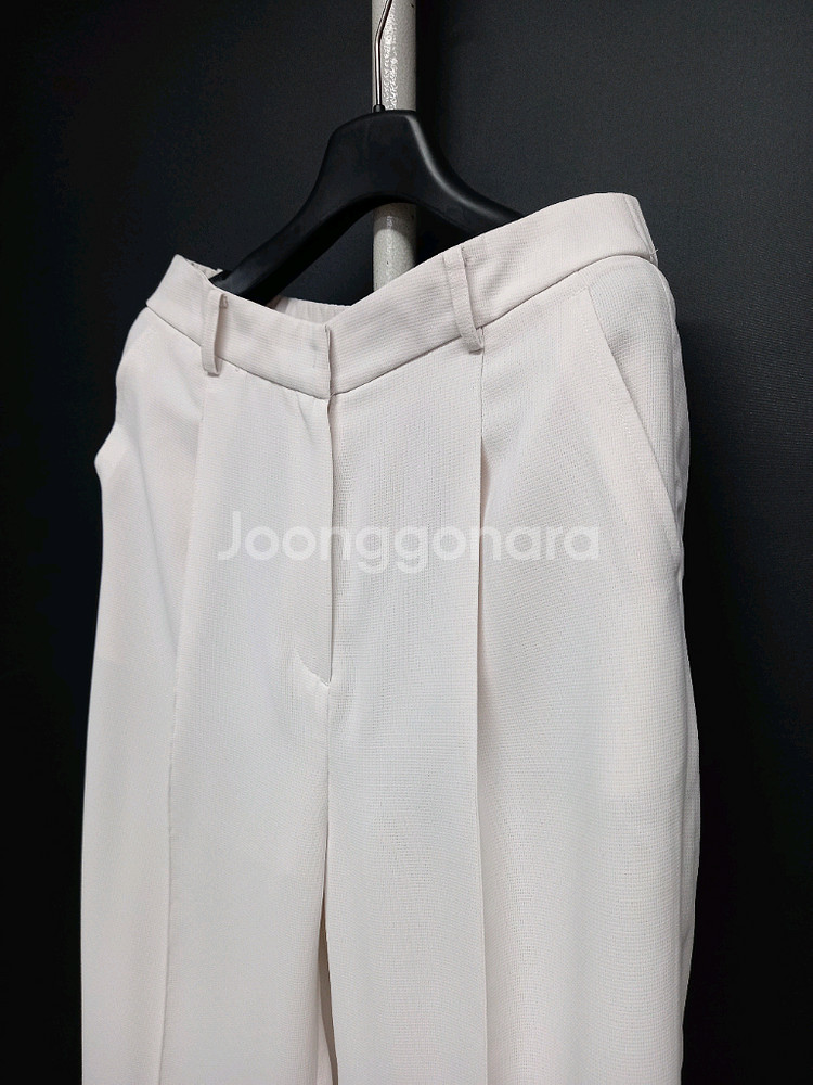 베라왕 춘하 쉬폰 하이웨스트 일자통핏 9부 팬츠 66--3