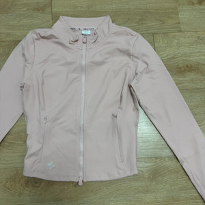 젝시믹스 슬림핏 크롭 집업자켓 핑크 베이지 S