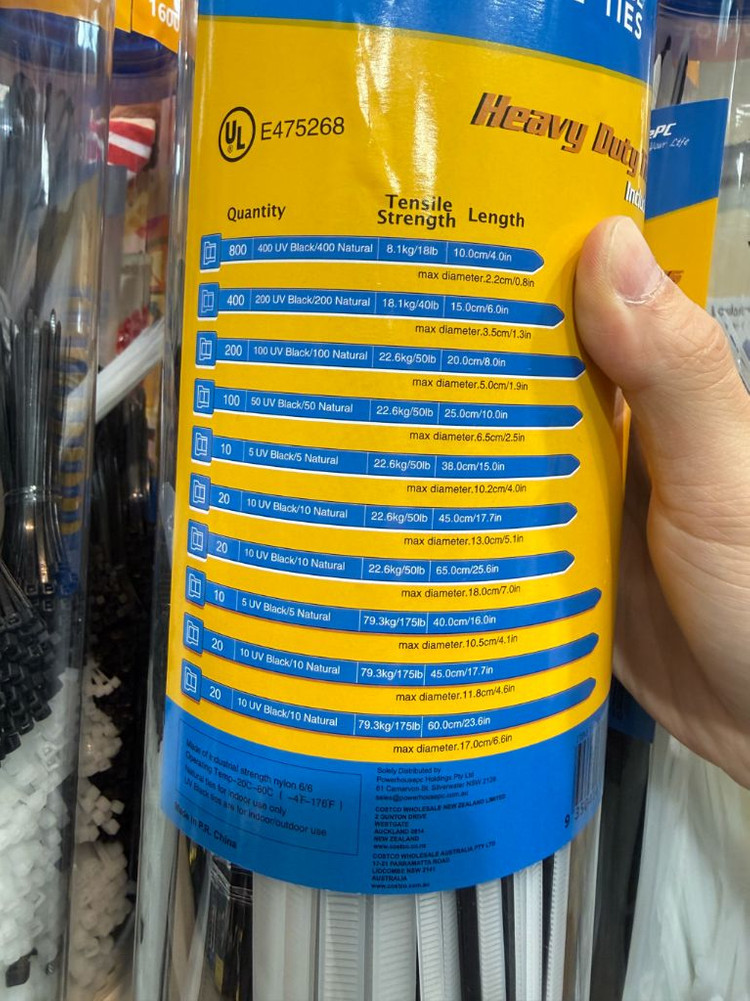 코스트코 케이블 타이 1600개입 (새상품) 이미지