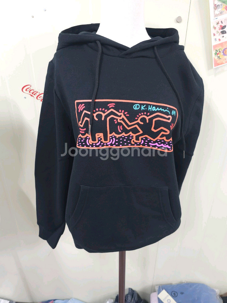 키스해링 기모 후드95--0