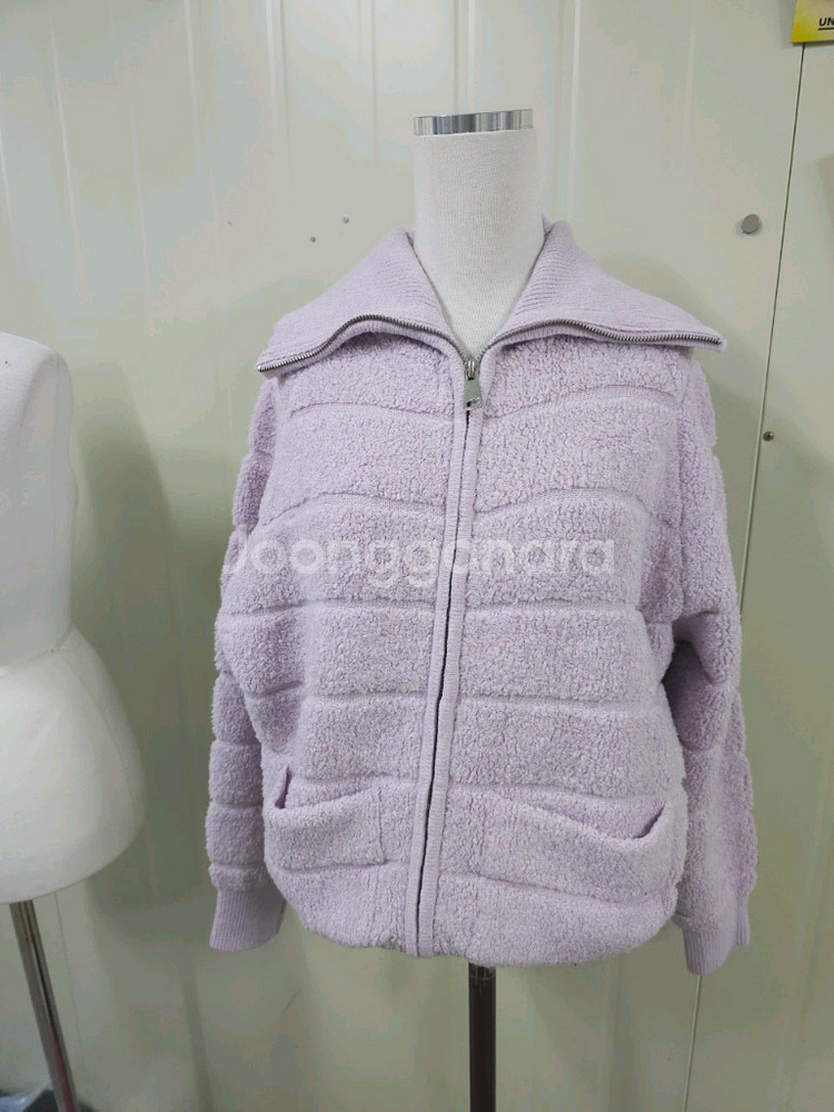 뽀글이 집어 가디건 55--2