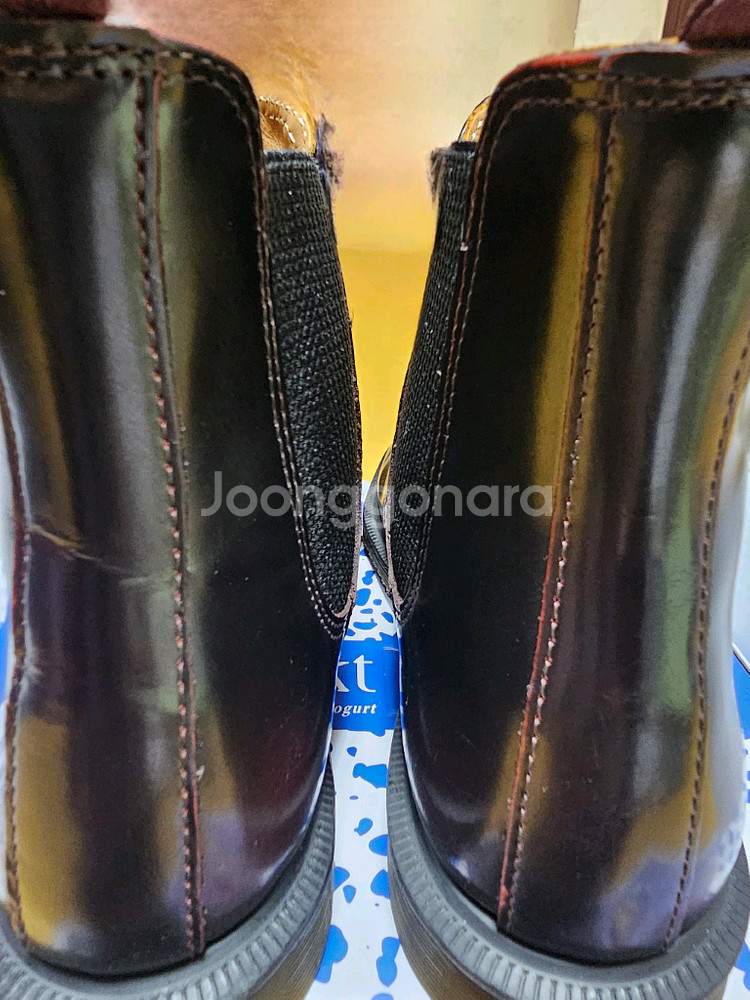 닥터마틴 플로라 첼시부츠 버건디 UK4--5