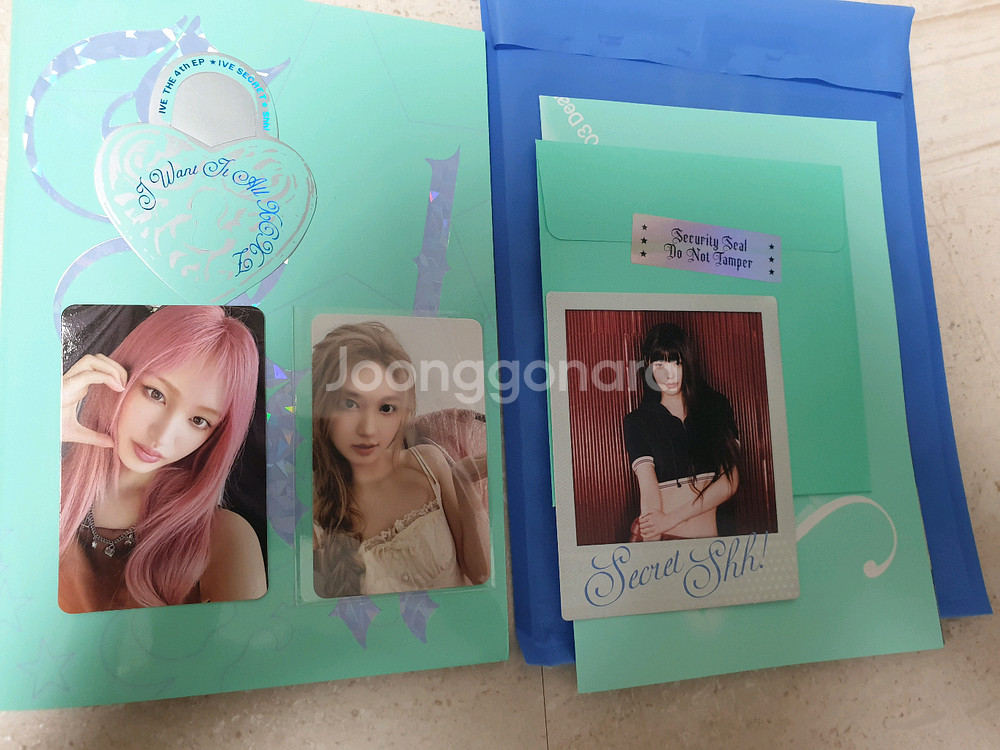 아이브 앨범 미공포 뮤코 애플뮤직 특전 판매합니다 장원영 원영 가을 포카--2