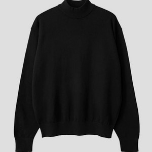 애습 올웨이스 하프 폴라 니트 블랙 XL