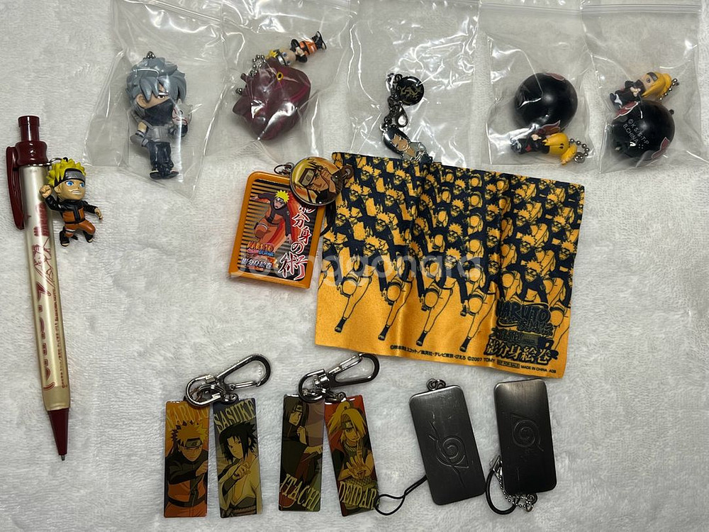 나루토 고전 키링 스트랩 13종 일괄 방울 스윙 사스케 데이다라 야마토 카카시 이타치--1