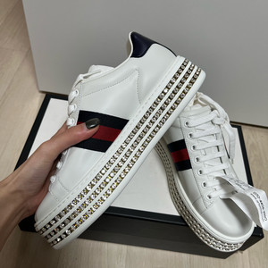 구찌 에이스 크리스탈 스니커즈 36 새상품 풀박