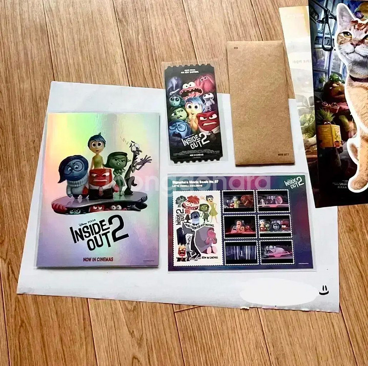 인사이드아웃2 스페셜 A3포스터 아이맥스 한국화 오리지널티켓TTT아트카드--5