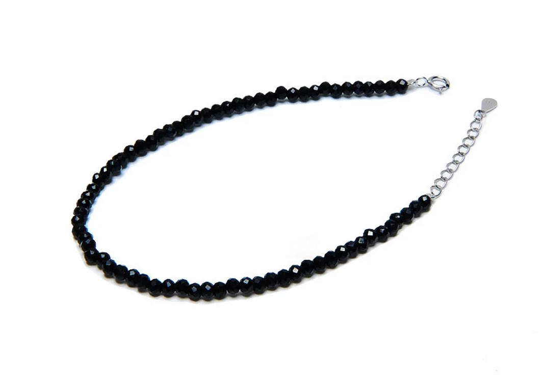 베벨로 [Bs-362] 925실버 블랙 원석팔찌--0