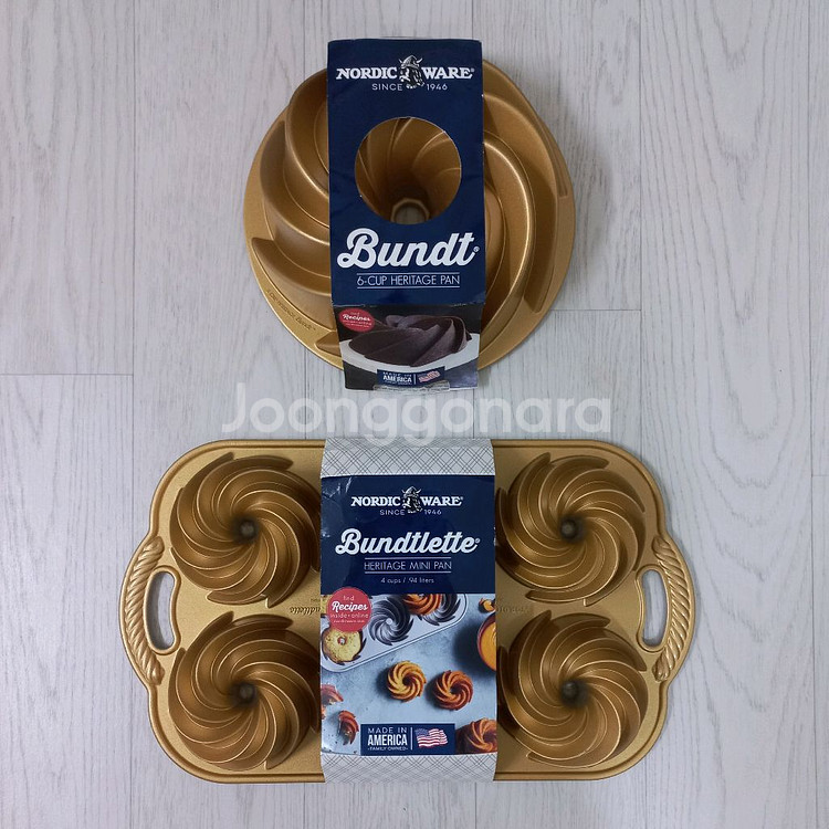 노르딕웨어 헤리티지 6컵 번트팬, 번틀렛팬 케이크팬 세트--0