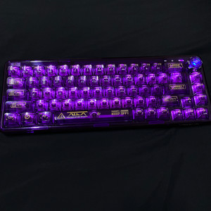 아우라 키보드 독거미 키보드 투명 무선 키보드