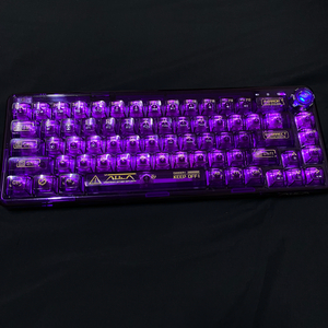 아우라 키보드 독거미 키보드 투명 무선 키보드