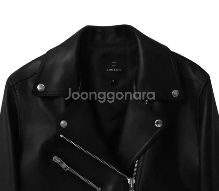 [XS] 룩캐스트 양가죽 램스킨 라이더자켓--2