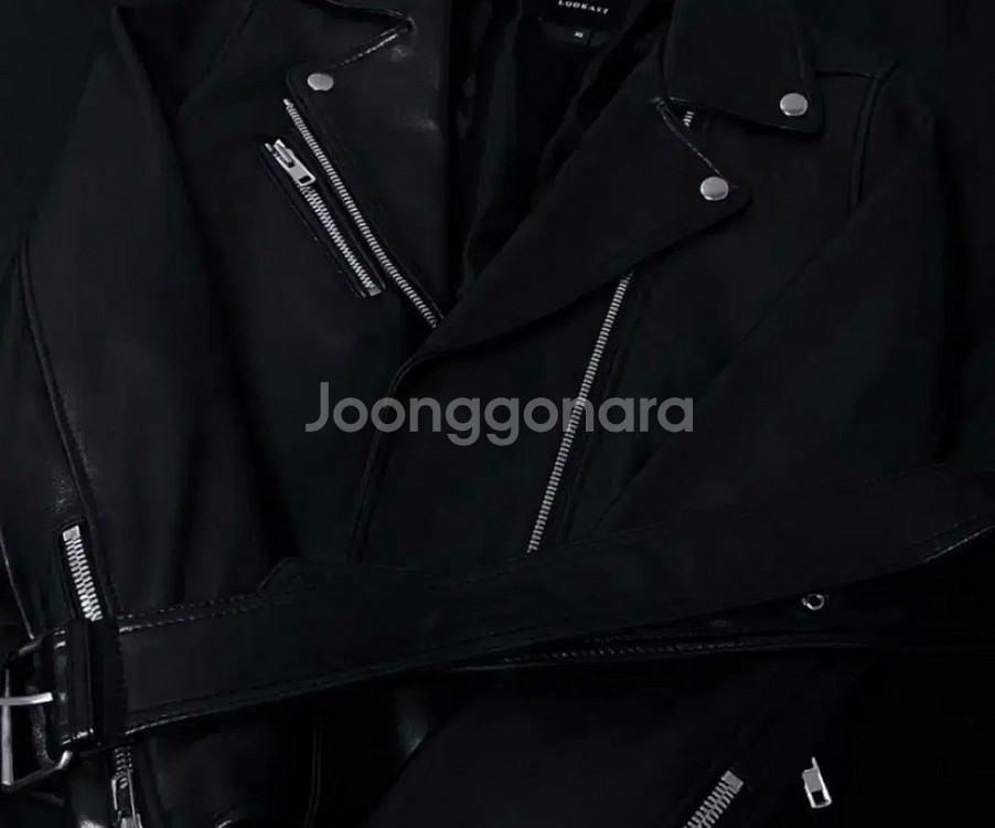 [XS] 룩캐스트 양가죽 램스킨 라이더자켓--0