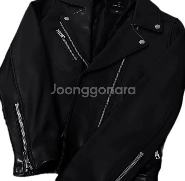 [XS] 룩캐스트 양가죽 램스킨 라이더자켓--1