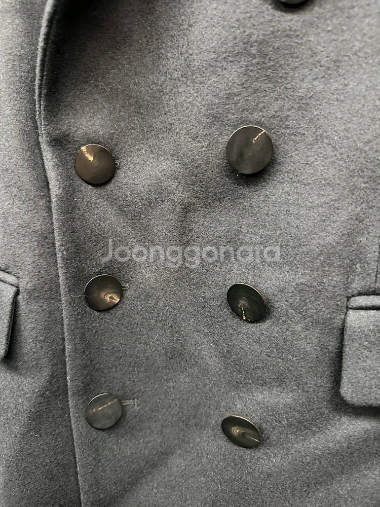 솔리드옴므 새상품급 울 블랙 코트 (100)--2