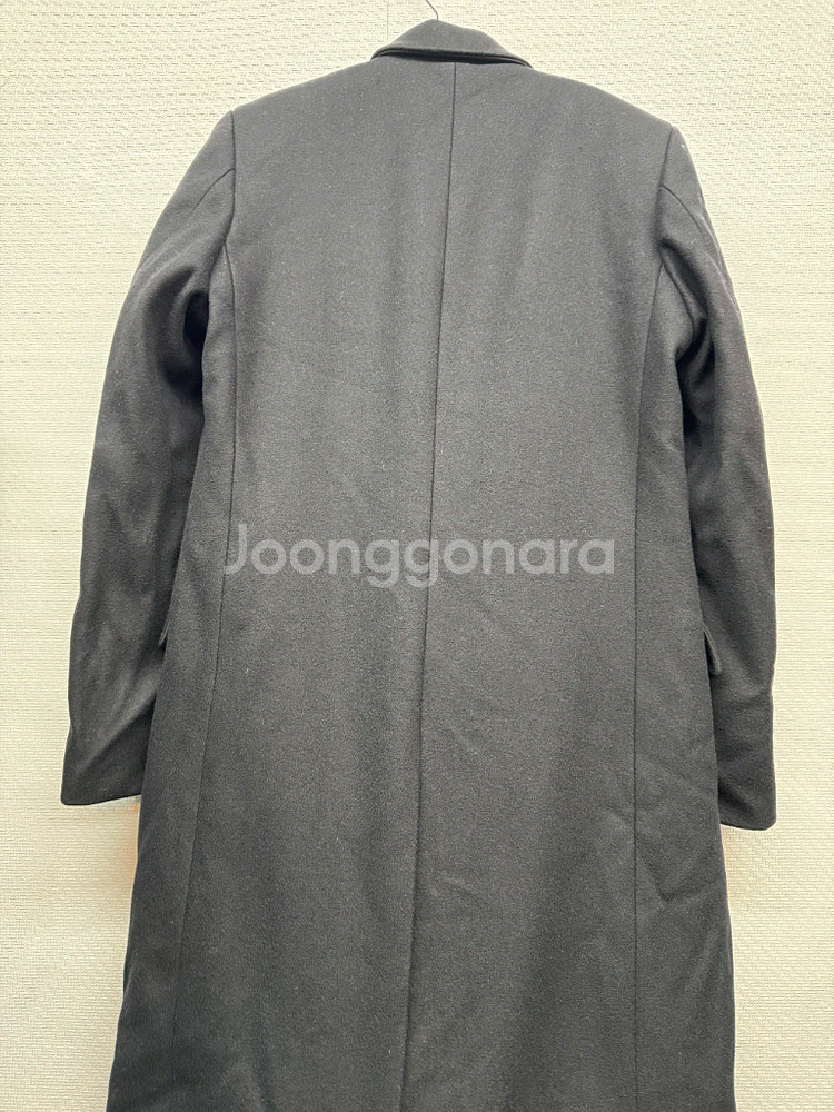 솔리드옴므 새상품급 울 블랙 코트 (100)--4