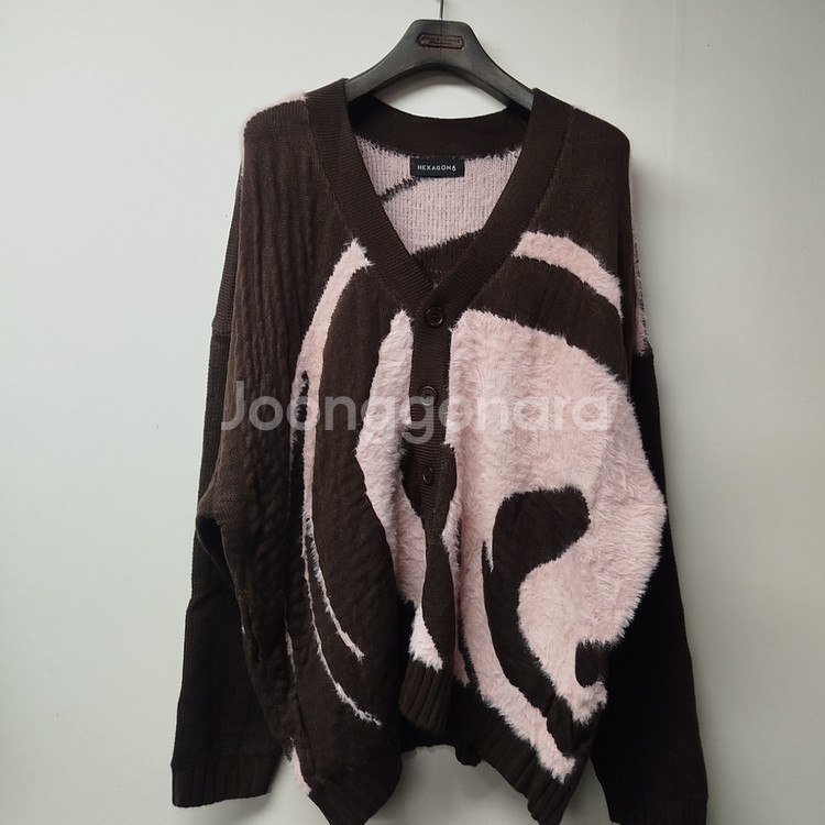 새제품 105~110 남자니트 모헤어 오버 남자 가디건--0