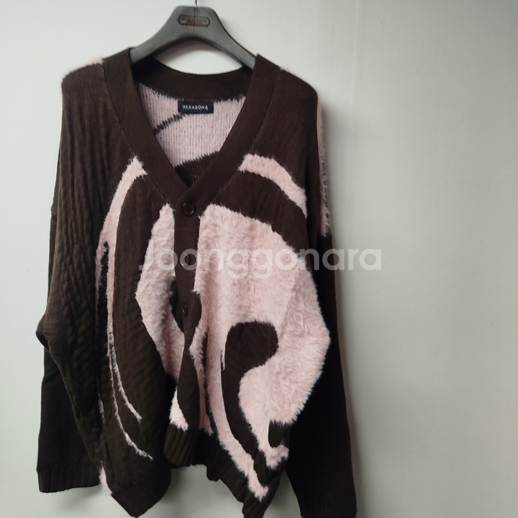 새제품 105~110 남자니트 모헤어 오버 남자 가디건--2