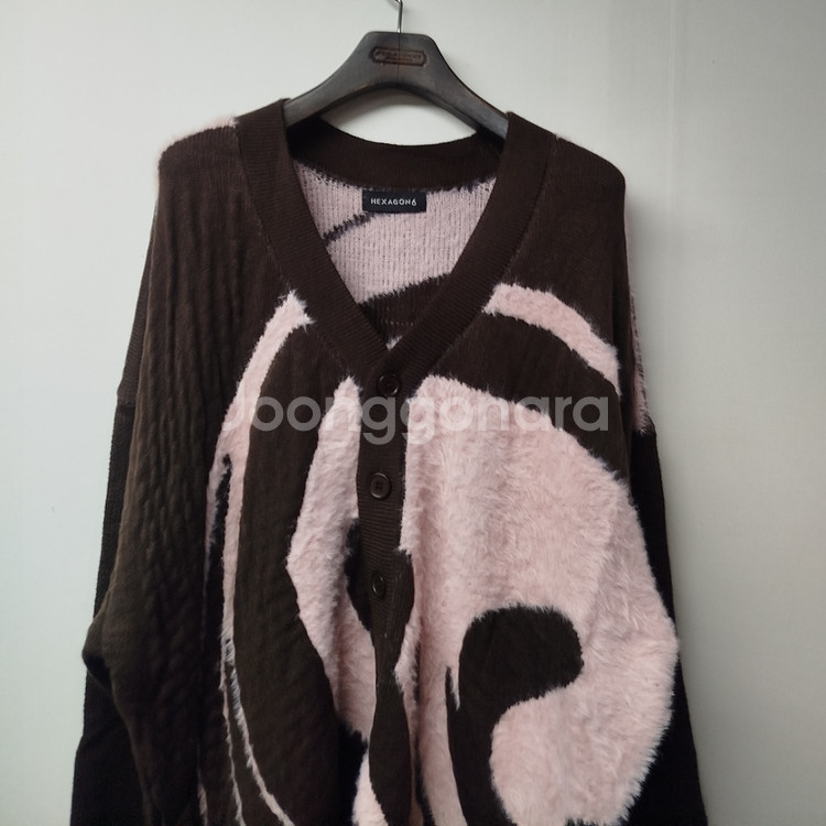 새제품 105~110 남자니트 모헤어 오버 남자 가디건--3