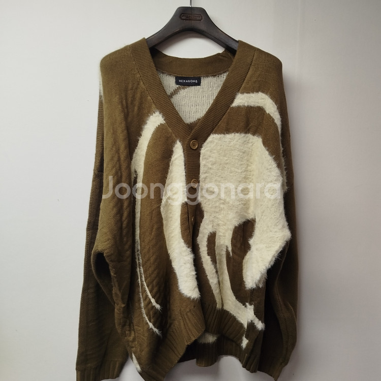 새제품 105~110 남자니트 모헤어 오버 남자 가디건--1