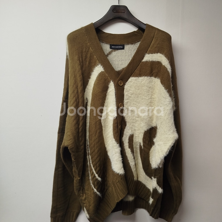 새제품 105~110 남자니트 모헤어 오버 남자 가디건--0
