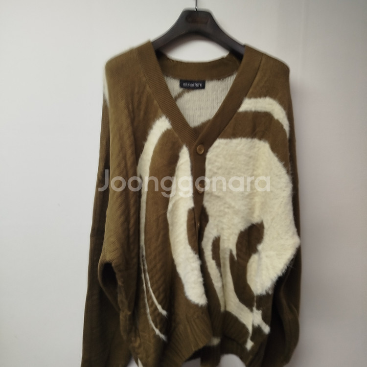 새제품 105~110 남자니트 모헤어 오버 남자 가디건--2
