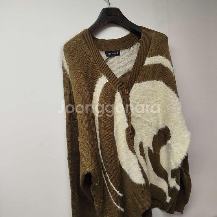 새제품 105~110 남자니트 모헤어 오버 남자 가디건--4