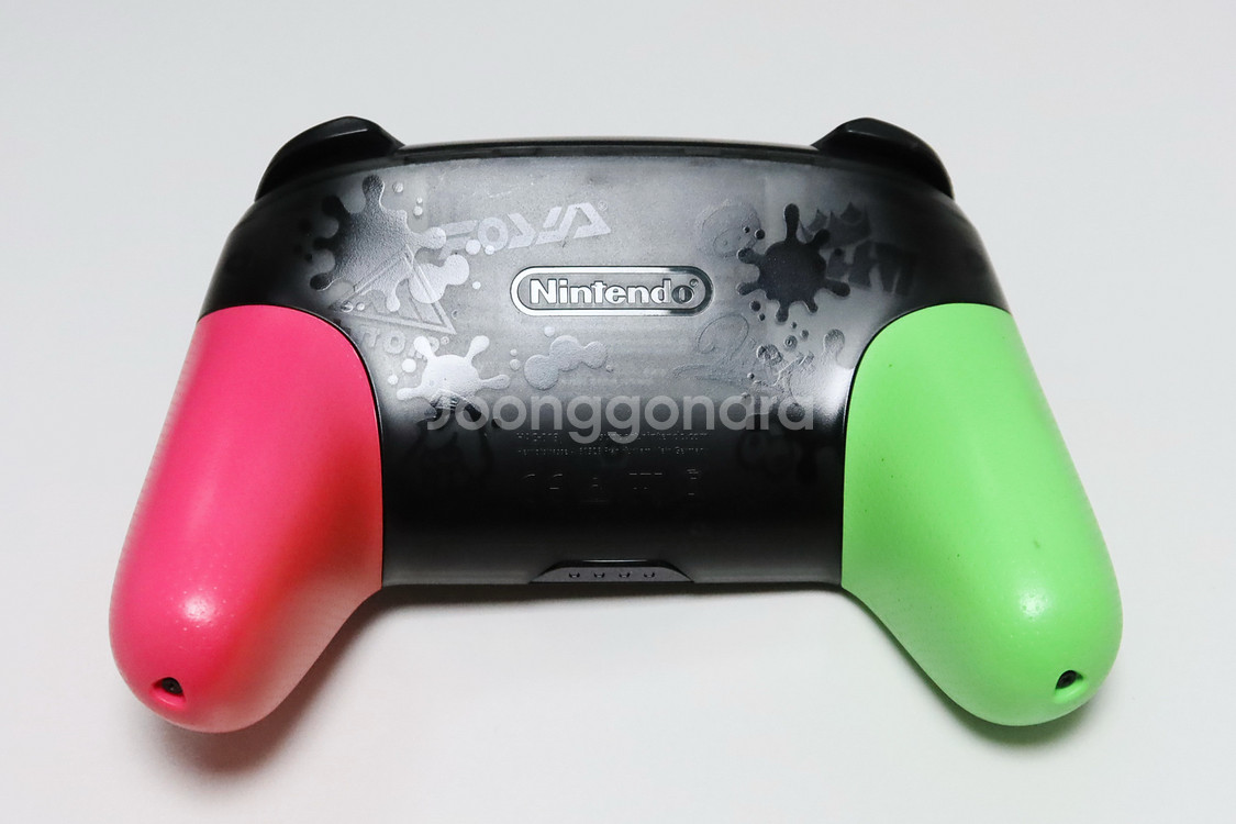 닌텐도 스위치 프로 컨트롤러 프로콘 스플래툰 에디션 판매--6