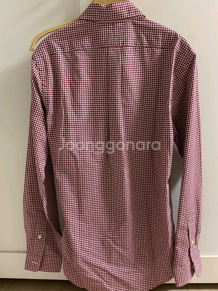 폴로랄프로렌 남녀공용 슬림핏 코튼 스트레치 깅엄 체크셔츠 S--2