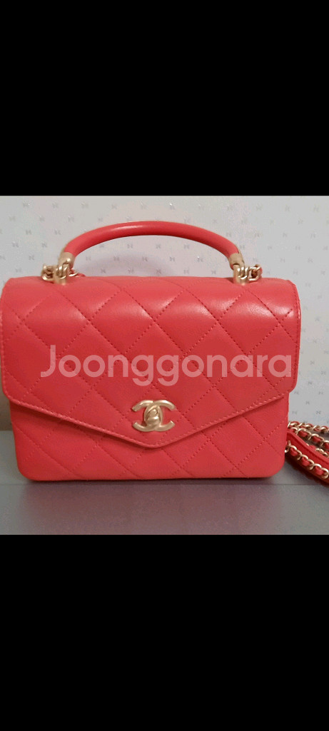Chanel Calfskin Red 백 정품--0