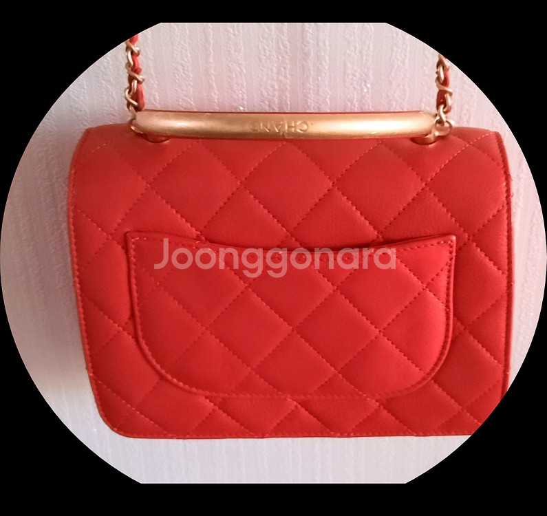 Chanel Calfskin Red 백 정품--2