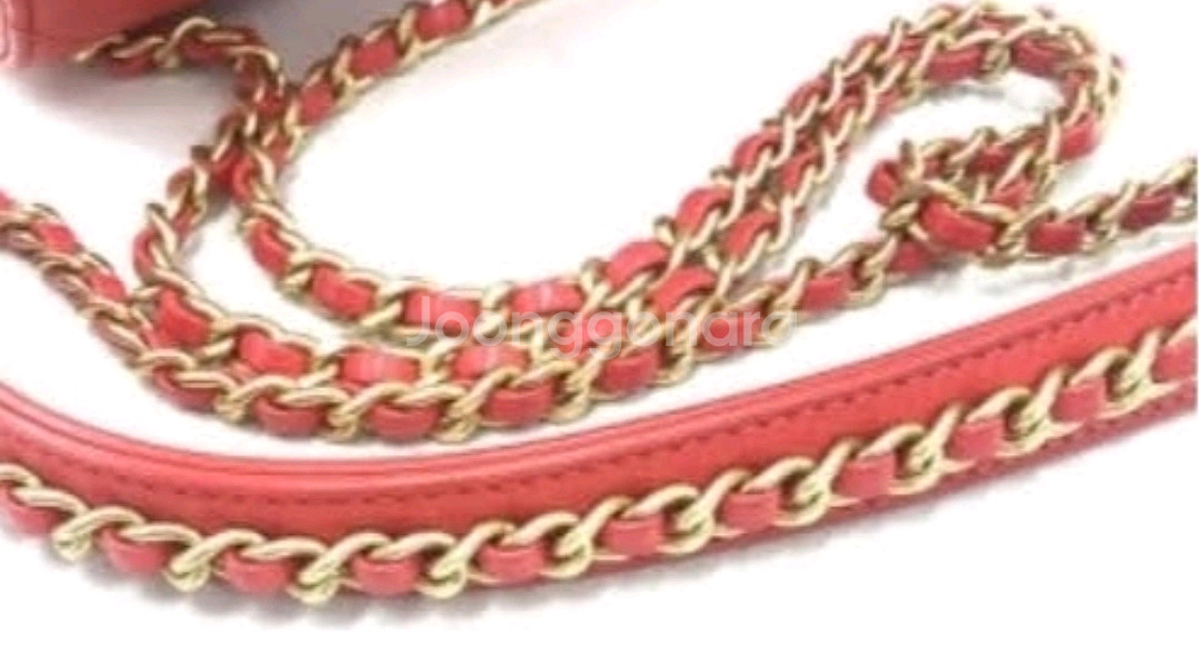 Chanel Calfskin Red 백 정품--3