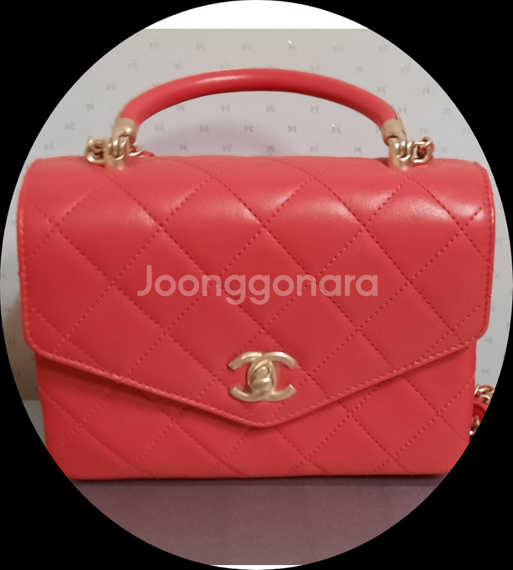Chanel Calfskin Red 백 정품--9