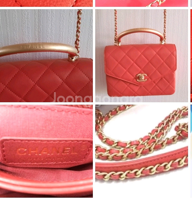 Chanel Calfskin Red 백 정품--7