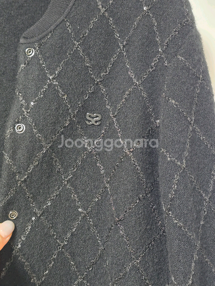 산드로 시퀸 스팽글 니트 자켓 38--5