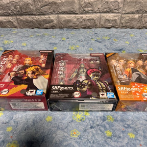 귀멸의 칼날 SHF 아카자, 렌고쿠, 젠이츠 SS급 피규어