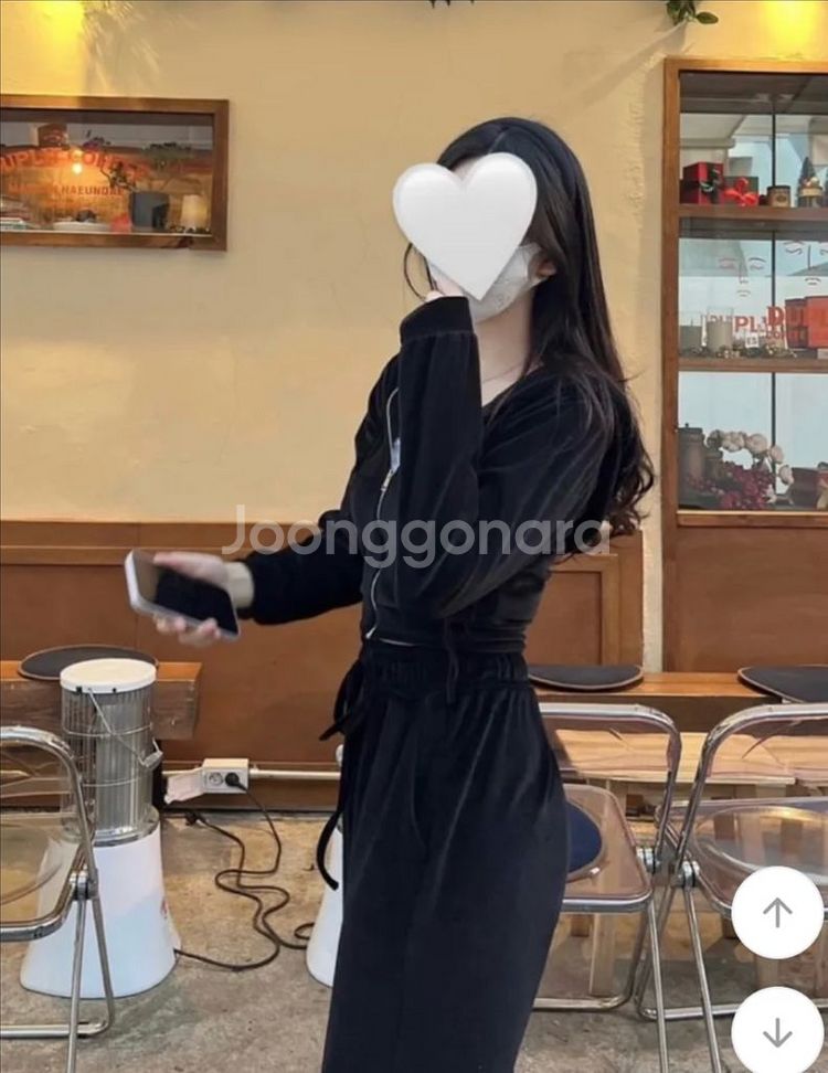 벨벳 트레이닝복 세트--1