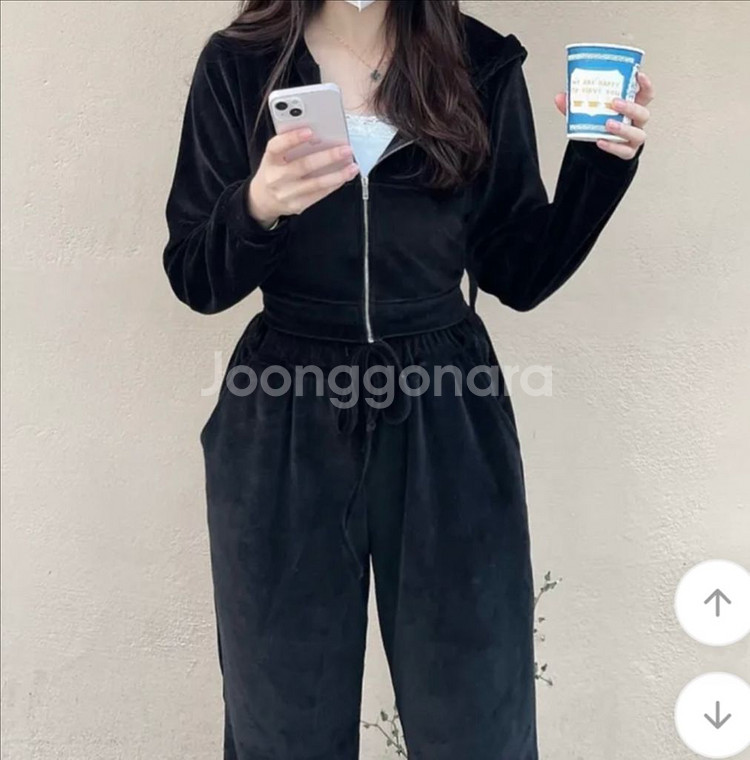 벨벳 트레이닝복 세트--9