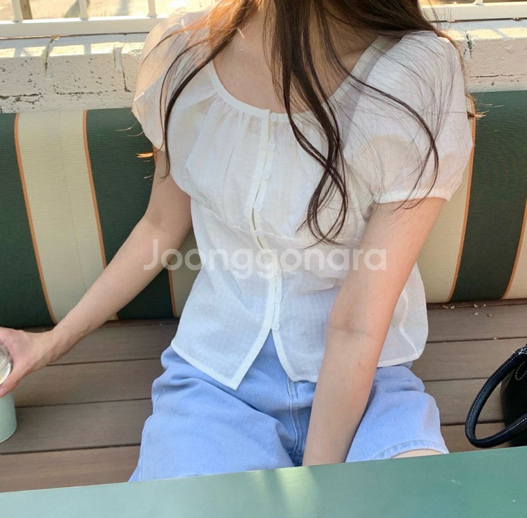 퍼프 블라우스--0