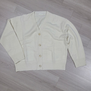 캐시미어 울 가디건 아이보리