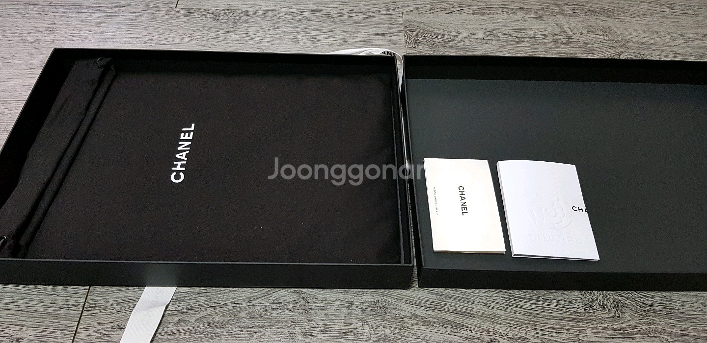 2.55 샤넬 빈티지 카프스킨 클러치백 올블랙--2