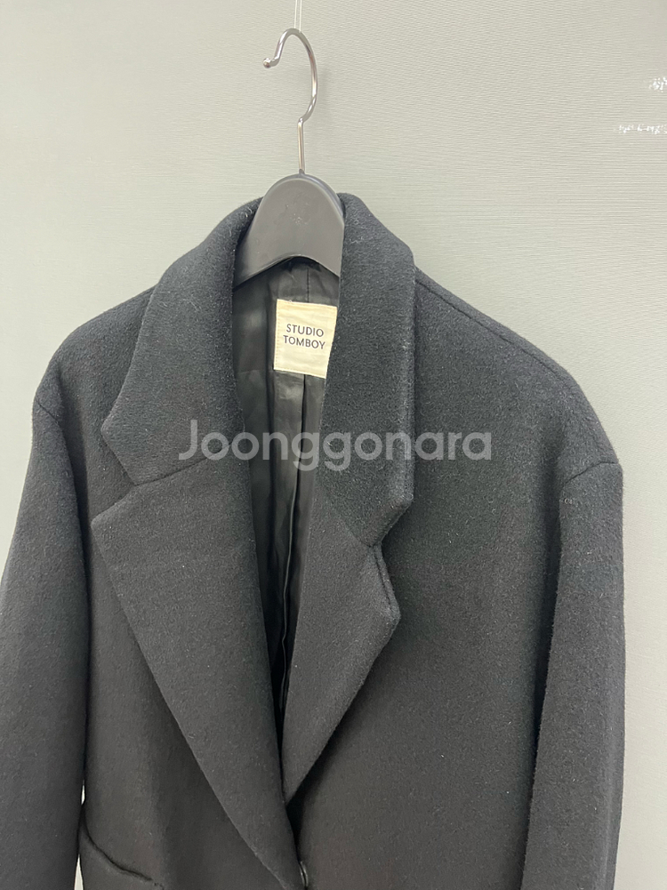 스튜디오 톰보이 블랙 코트--1