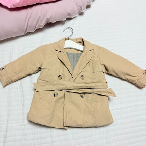 자라 유아 퀄팅 트렌치코트 12-15M